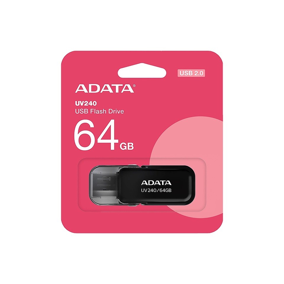 FLASH MEMORY ADATA 64GB-UV240 USB2.0 NEGRO